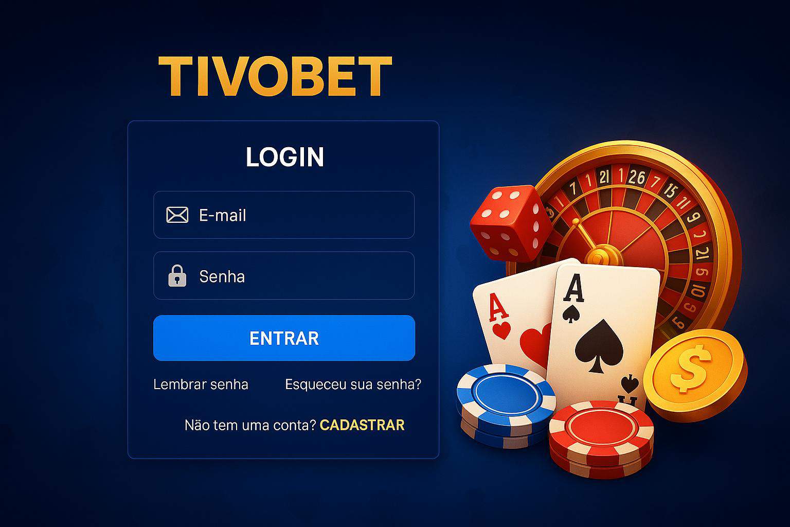 Criar uma nova Conta no plataforma TIVOBET  